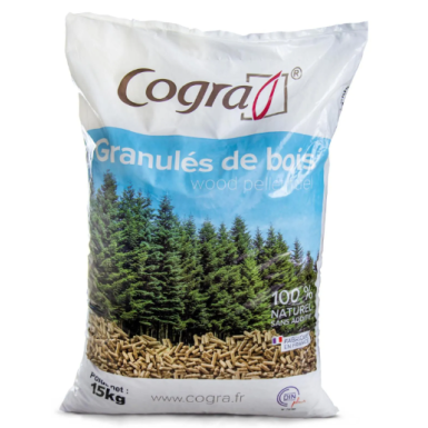 Granule bois cogra din+ sac de 15 kg