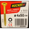 Vis bois rocket étoile 4x50 boite/500u