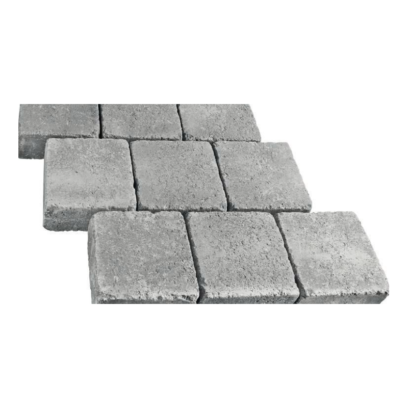 Pavé médiéval 12 x 12 x 6 gris nuancé