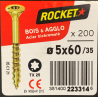 Vis bois rocket étoile 5x60 boite/200u